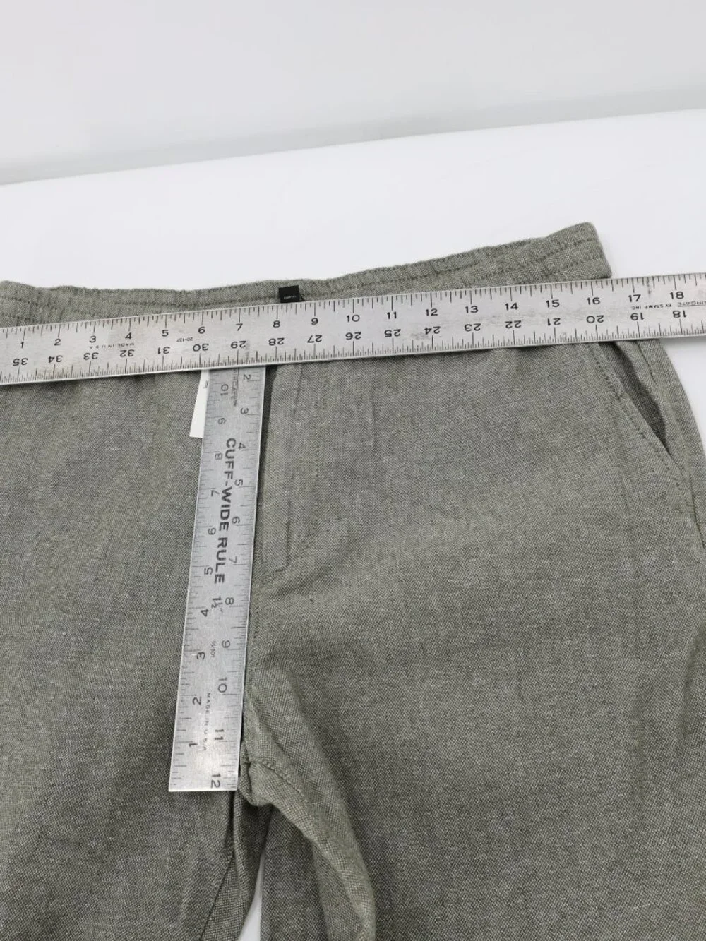 NWT Banana Republic Pants 34x28 Athletic fit Tapered Linen Cotton Herringbone